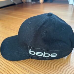 bebe Black Logo Baseball Cap preloved